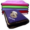 Berger Des Pyrenees Personalised Luxury Fleece Dog Blankets Plain Colours