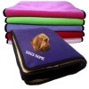Bloodhound Personalised Luxury Fleece Dog Blankets Plain Colours