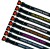 Embroidered Dog Collars Padded Range For Small Dogs - Colour Bottle Black Striped