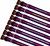 Embroidered Dog Collars Padded Range For Medium Large Dogs - Colour Purple Cerise Striped
