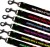Embroidered Dog Leads Fleece Lined - Black Paw Print