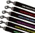 Embroidered Dog Leads Fleece Lined - Black