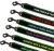 Embroidered Dog Leads Fleece Lined - Emerald