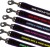 Embroidered Dog Leads Fleece Lined - Purple