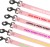 Embroidered Dog Leads Lightweight Range - Pale Pink
