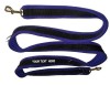 Embroidered Double Lead Clip Fleece Dog Training Leads