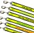 Embroidered Dog Leads High Visibility  Webbing For Medium Large Dogs - Colour Yellow