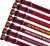 Embroidered Dog Collars Padded Range For Medium Large Dogs - Colour Maroon Bottle Striped