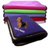 Norfolk Terrier Personalised Luxury Fleece Dog Blankets Plain Colours