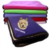 Norwich Terrier Personalised Luxury Fleece Dog Blankets Plain Colours