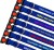 Embroidered Dog Collars Padded Range For Medium Large Dogs - Colour Royal