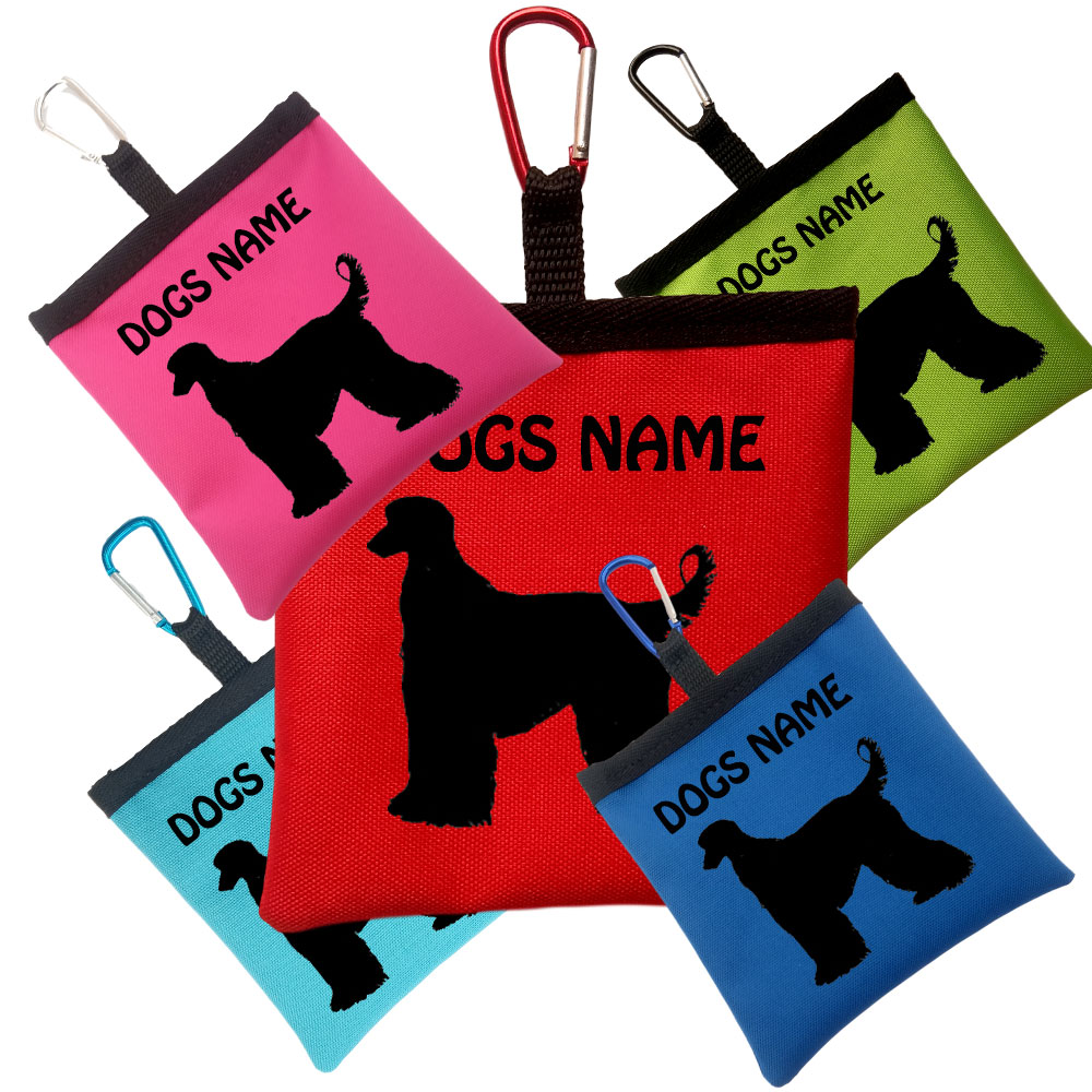 Afghan Hound Personalised Pooh Bag Holders