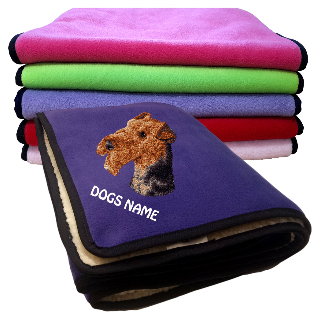 Airedale Terrier Personalised Blankets