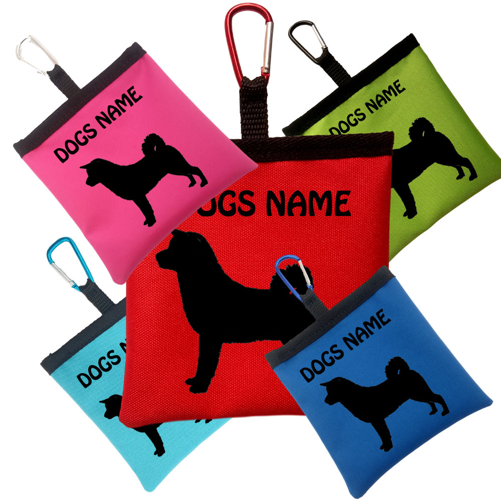 Akita Inu Personalised Dog Training Treat Bags