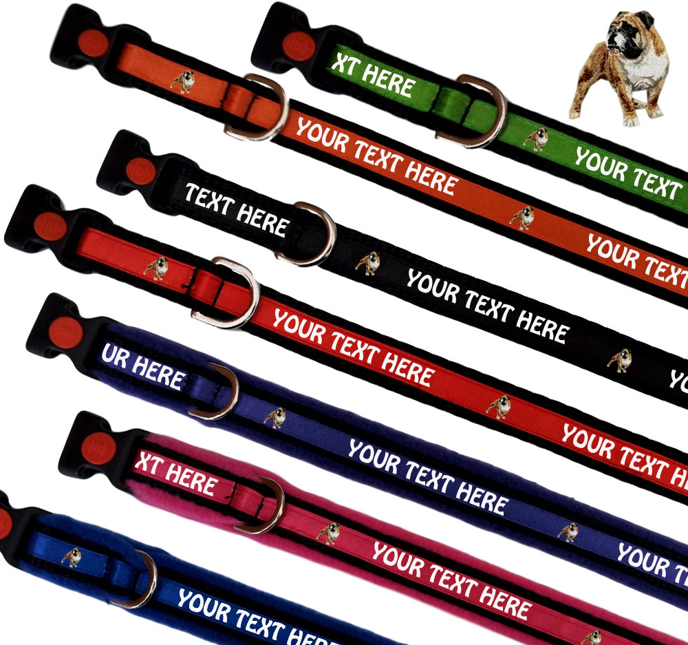 American Bulldog Personalised Dog Collars