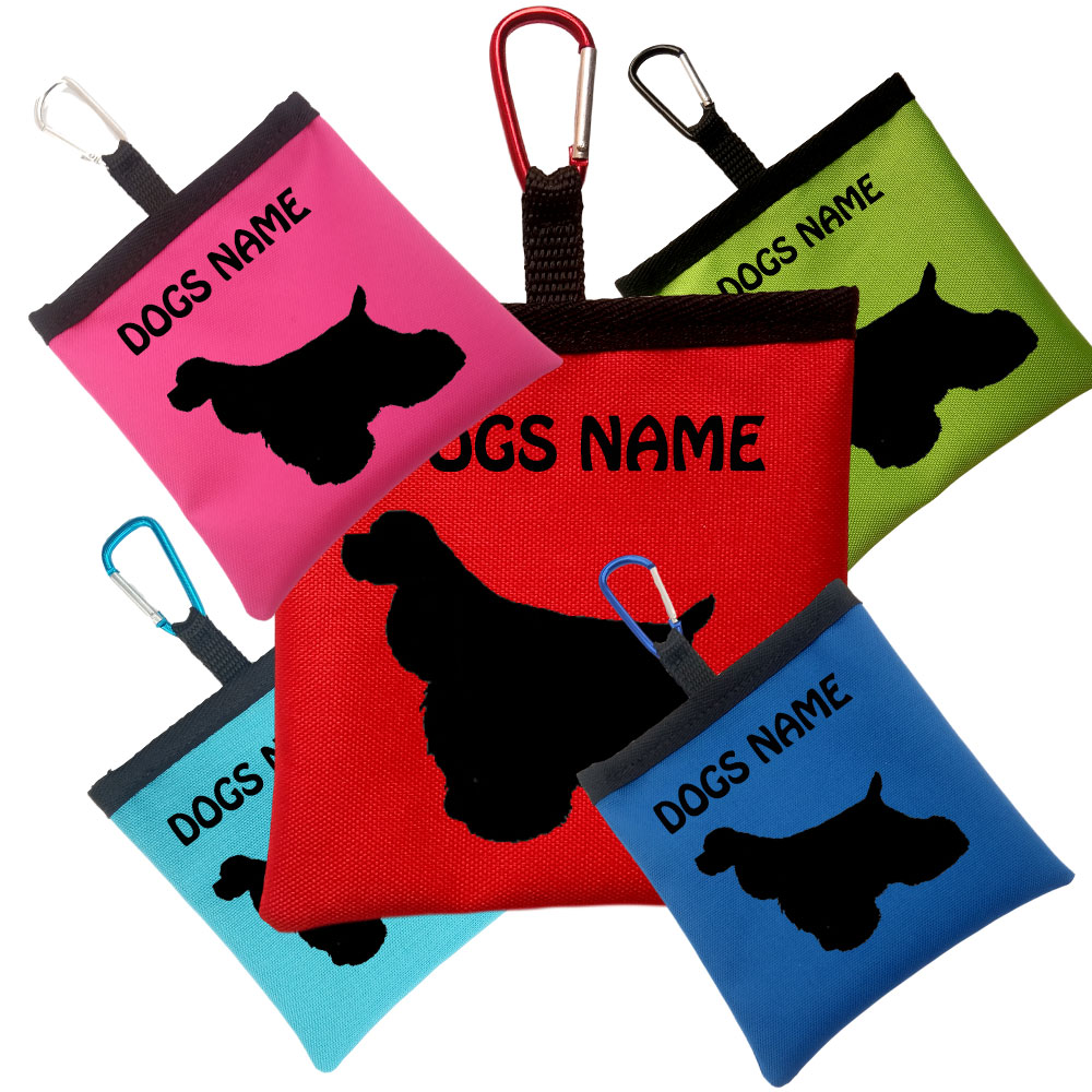 American Cocker Spaniel Personalised Pooh Bag Holders