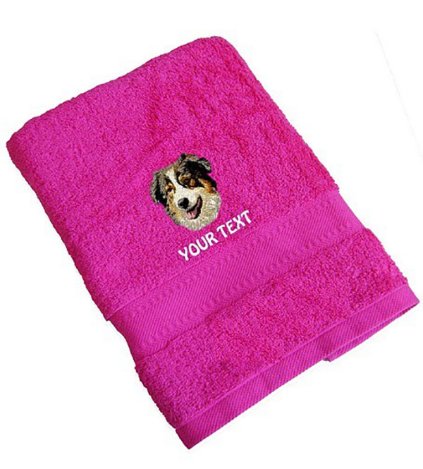 Australian Shepherd Personalised Dog Towels