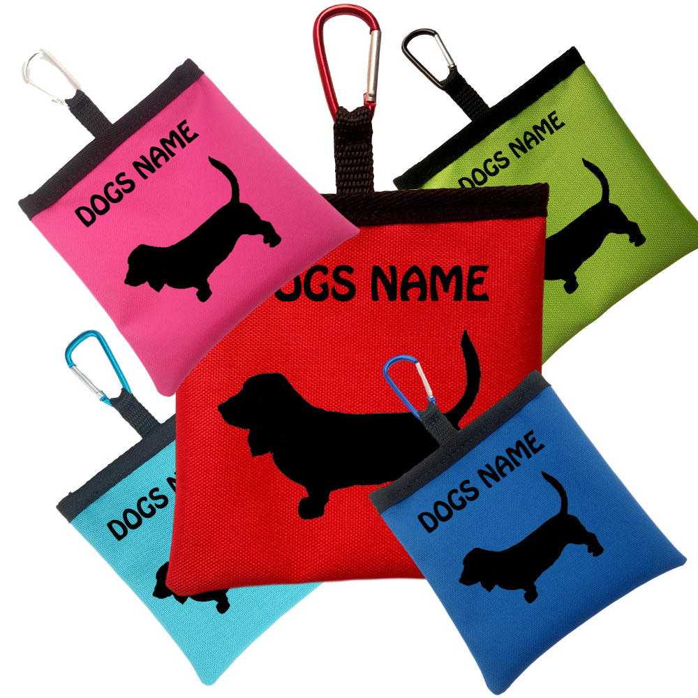 Basset Hound Personalised Dog Training Treat Bags