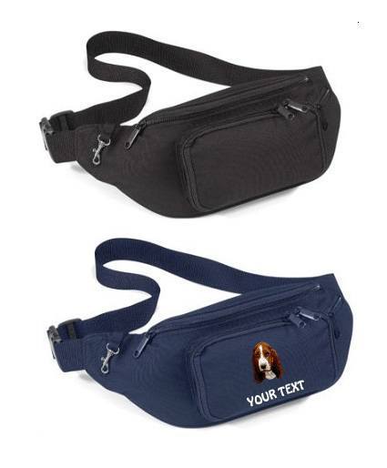 Basset Hound Personalised Bum Bags