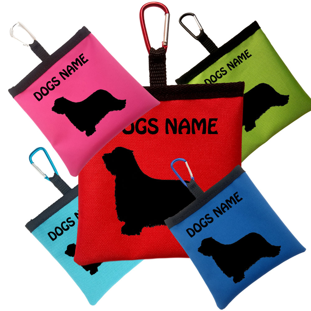 Bearded Collie Personalised Pooh Bag Holders