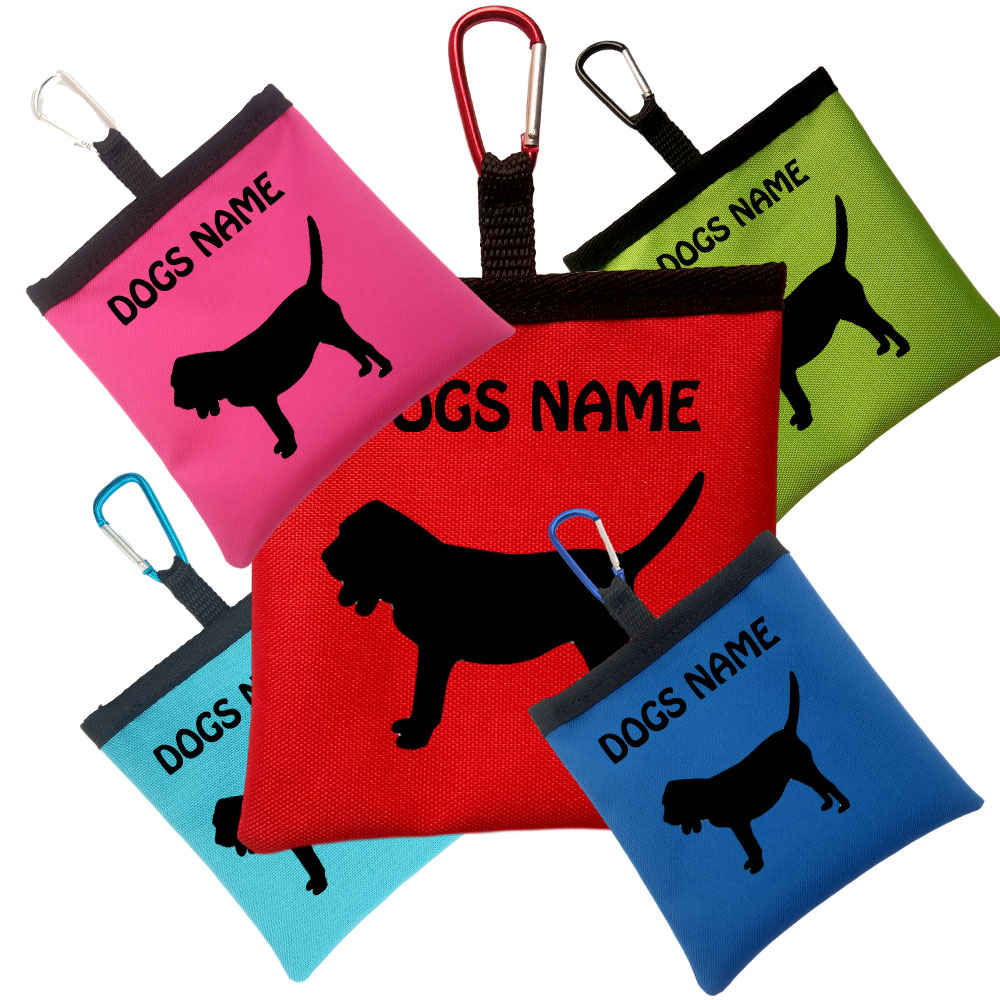 Bloodhound Personalised Dog Training Treat Bags