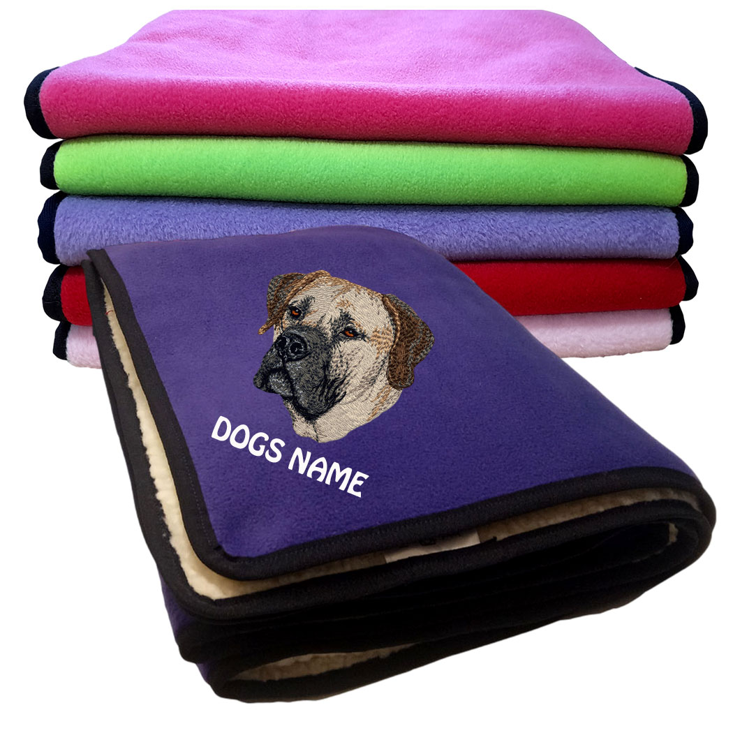 Boerboel Personalised Fleece Dog Blankets