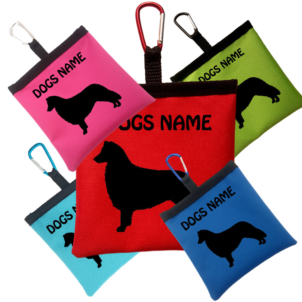 Border Collie Personalised Pooh Bag Holders