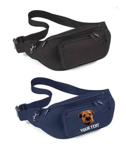 Border Terrier Personalised Bum Bags
