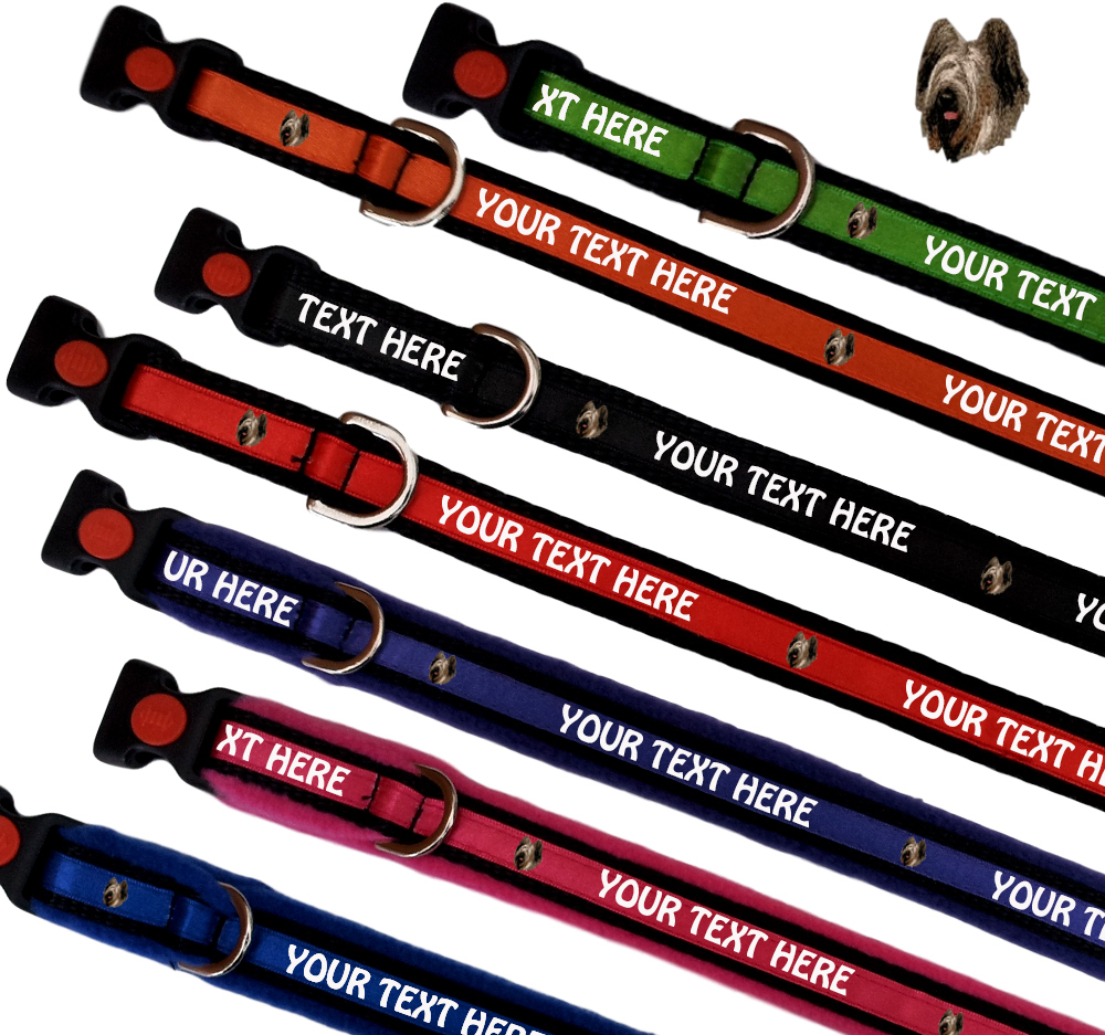 Briard Personalised Dog Collars