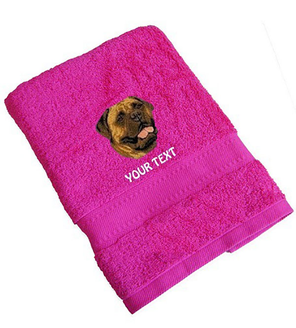 Bullmastiff Personalised Dog Towels
