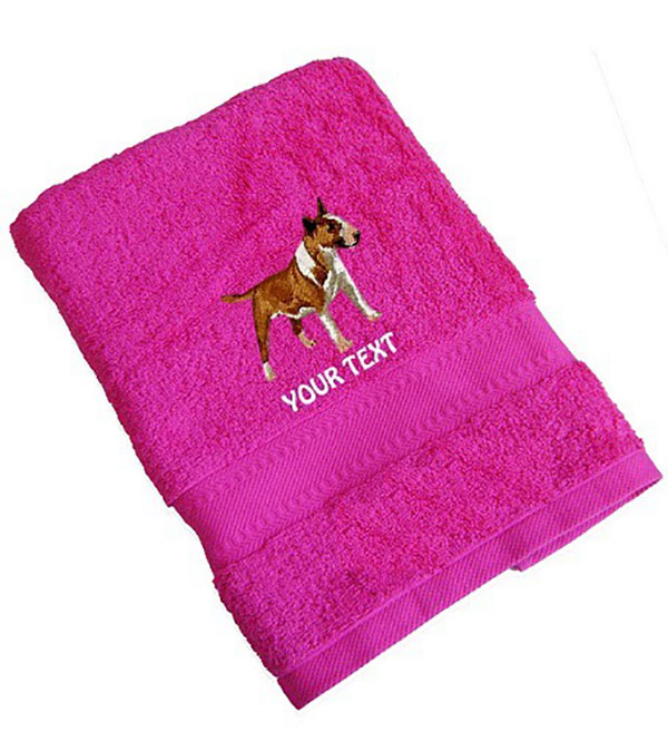 Bull Terrier Personalised Dog Towels