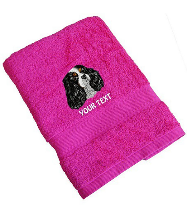 Cavalier King Charles Spaniel Personalised Dog Towels