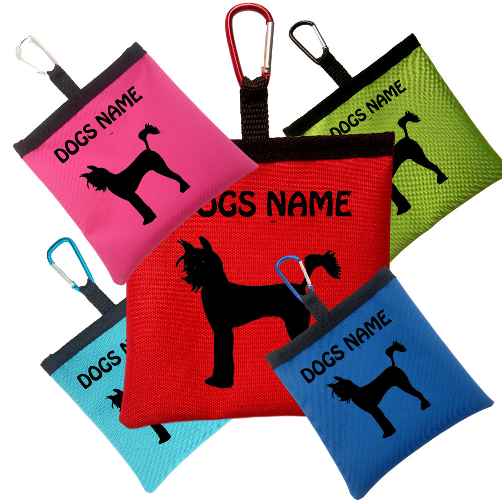 Chinese Crested Dog Personalised Pooh Bag Holders