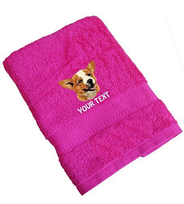 Corgi Personalised Dog Towels