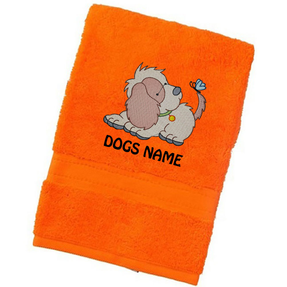 Personalised Luxury Dog Towels With Cute Dog Designs