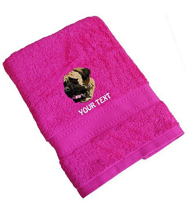 English Mastiff Personalised Dog Towels