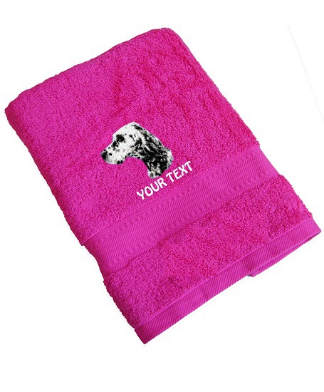 English Setter Personalised Dog Towels