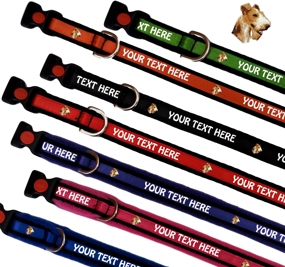 Fox Terrier Personalised Dog Collars