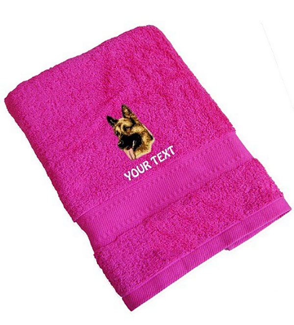 German Shepherd Personalised Dog Towels