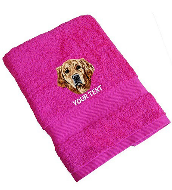 Golden Retriever Personalised Dog Towels