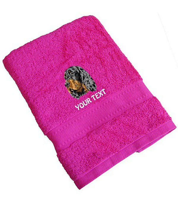 Gordon Setter Personalised Dog Towels