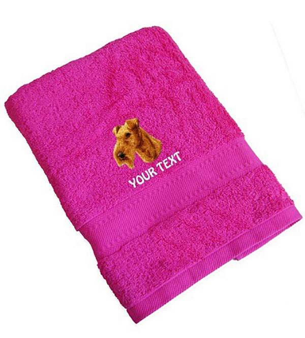 Irish Terrier Personalised Dog Towels