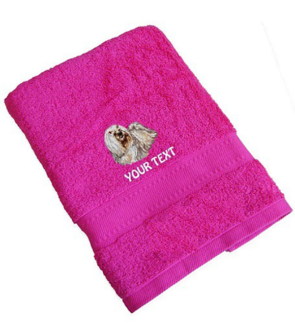 Lhasa Apso Personalised Dog Towels