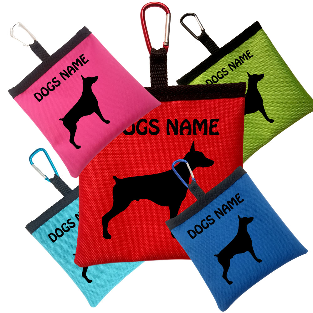 Miniature Pinscher Personalised Pooh Bag Holders