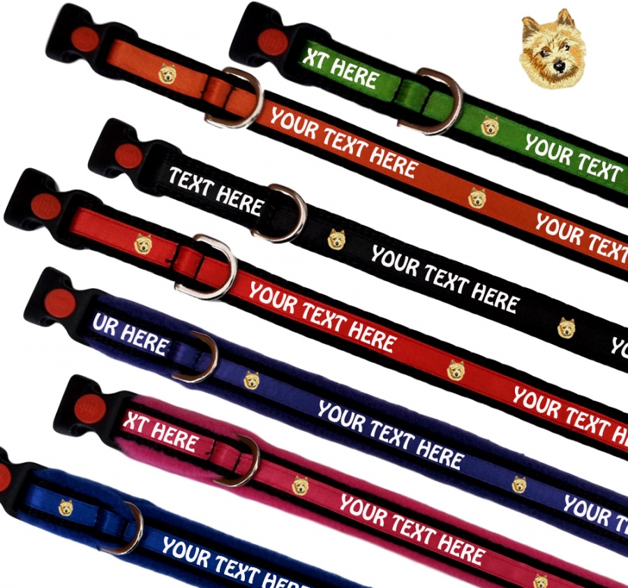 Norwich Terrier Personalised Dog Collars