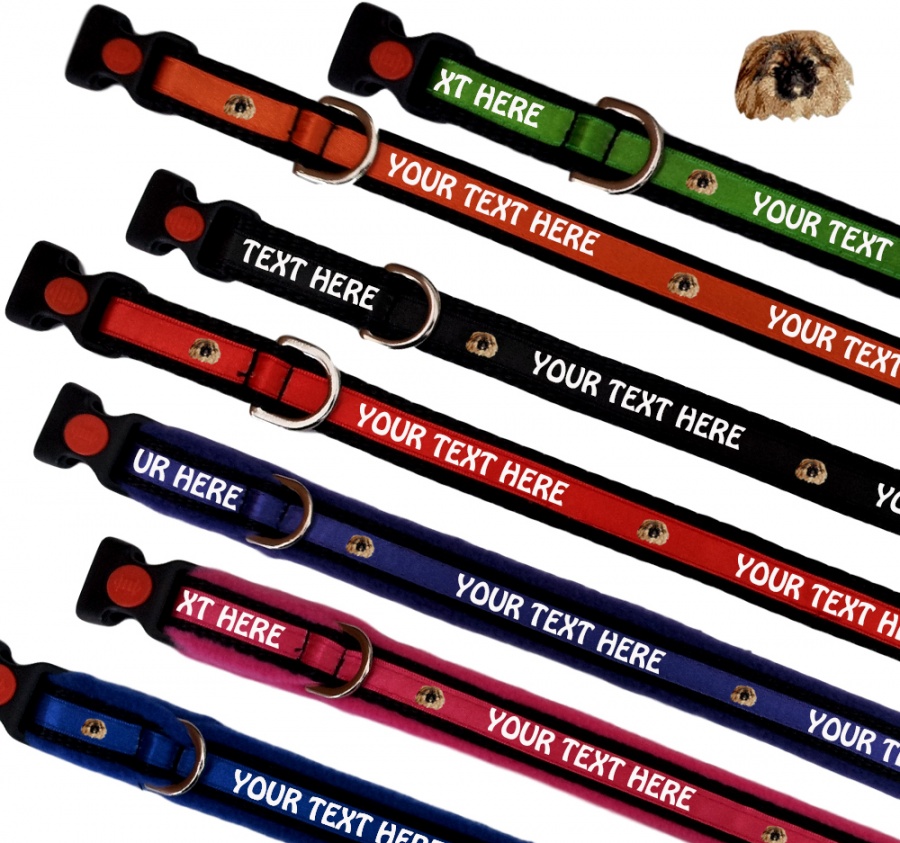Pekingese Personalised Dog Collars