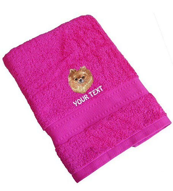 Pomeranian Personalised Dog Towels