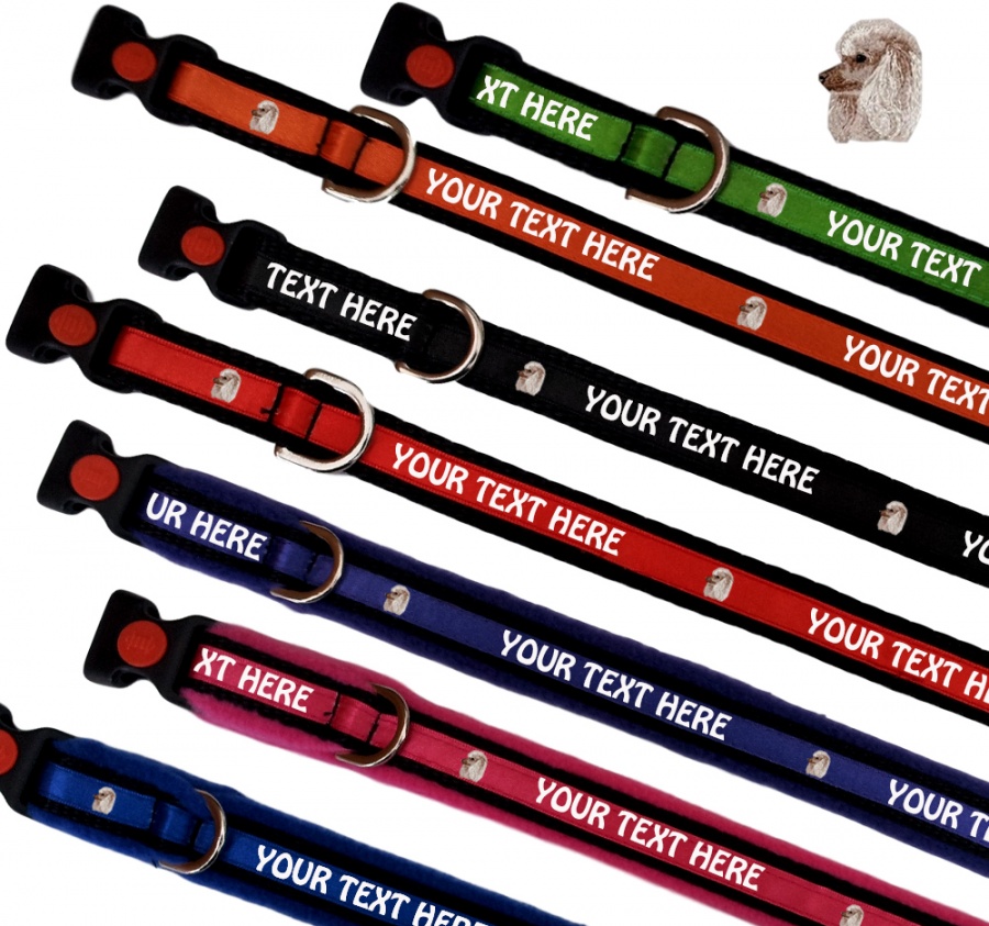 Poodle Personalised Dog Collars