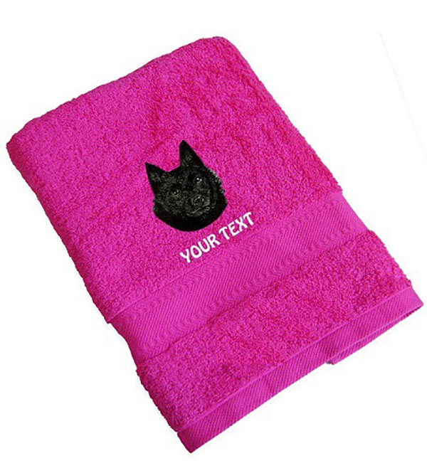 Schipperke Personalised Dog Towels