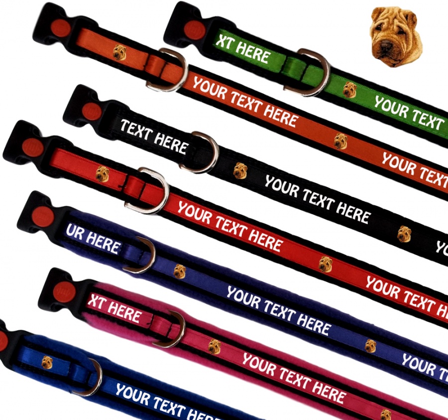 Shar-Pei Personalised Dog Collars